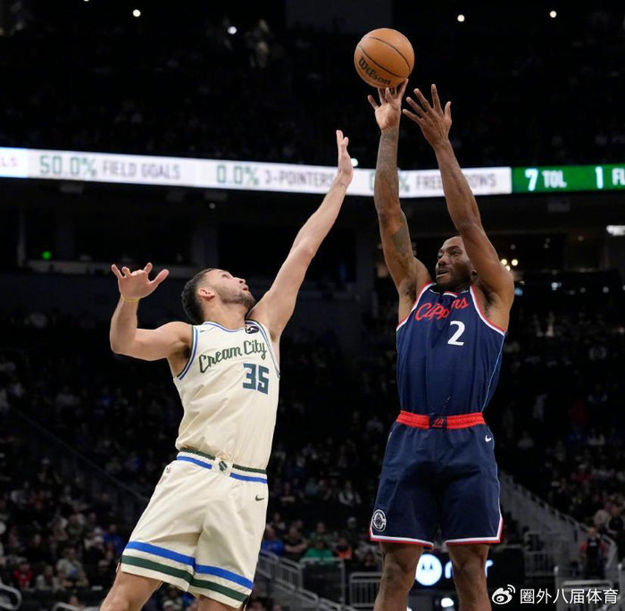 快船客场大胜雄鹿 莱昂纳德砍20+助五连胜